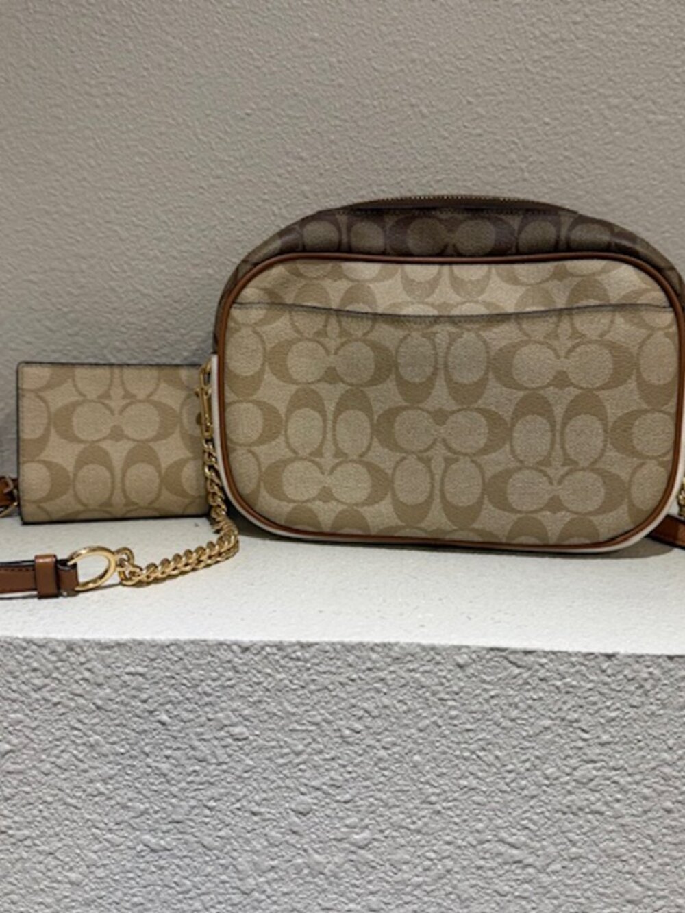 Coach Mini Jamie Camera Bag In Signature Canvas CA172 with Matching Wallet - Picture 7 of 9